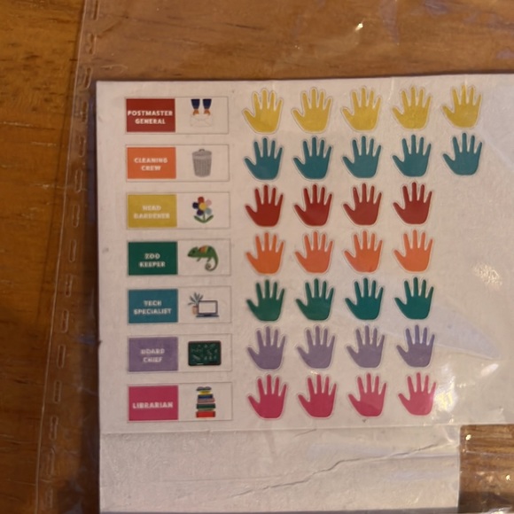 NWT unopened 2 sets nameplates, 2 sets classroom jobs, chalkboard sign - Picture 8 of 8